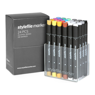 STYLEFILE Marker Set of 24 Main A