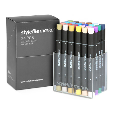 STYLEFILE Marker Set of 24 Main B