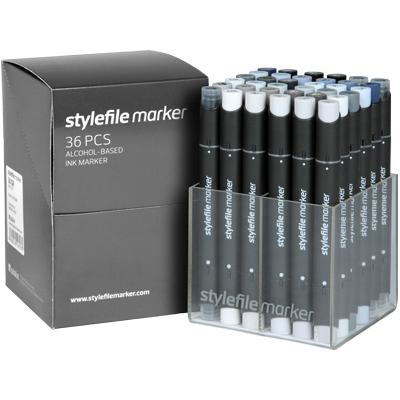 STYLEFILE Marker 36er Set Grey