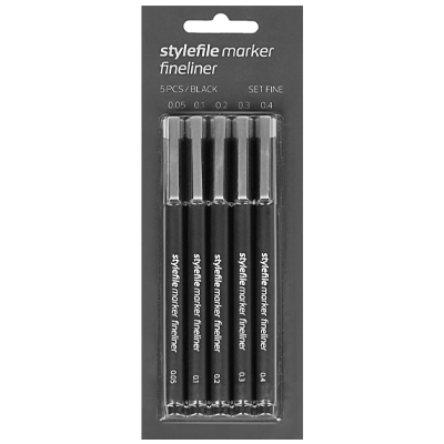 STYLEFILE Marker FINELINER 5er Set Fine