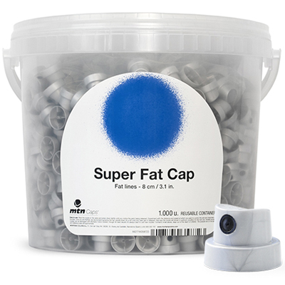 FATCAP SUPER FAT silber-schwarz - 1000er Bucket