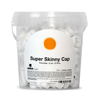 SKINNY CAP SUPER SKINNY white-grey - 120er Bucket