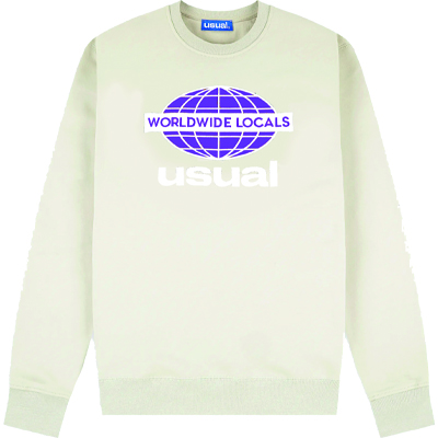 USUAL Sweater WORLDWIDE LOCALS - sand