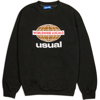 USUAL Sweater WORLDWIDE LOCALS - black