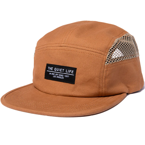 THE QUIET LIFE 5Panel TRADESMAN MESH Camper Hat - camel