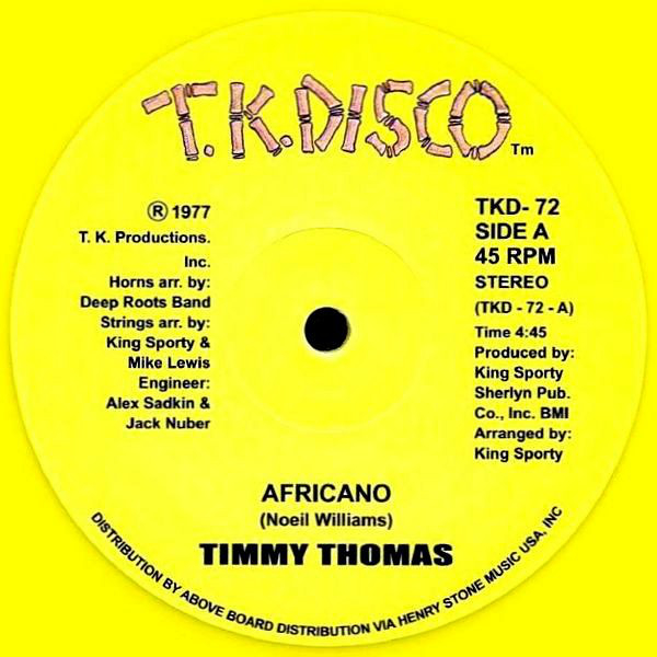 Timmy Thomas - Africano / Funky Me / Why Can\'t We Live Together