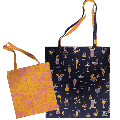 UNDERPRESSURE Tote Bag COCKTAIL CLASH - yellow/purple