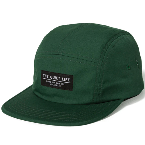 THE QUIET LIFE 5Panel Cap FOUNDATION - hunter green