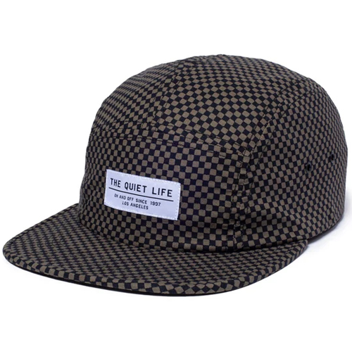 THE QUIET LIFE 5Panel Camper Hap CHECKERBOARD - black/grey