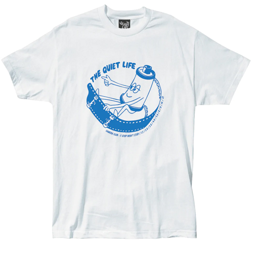 THE QUIET LIFE T-Shirt SKATING FILM - white