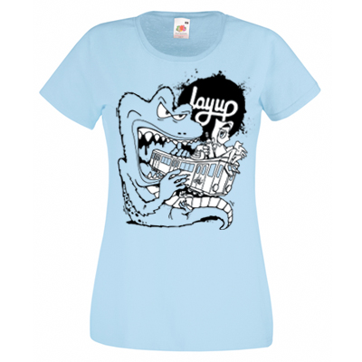 LAYUP X ROSY ONE Girl Shirt TRAIN MONSTER sky blue