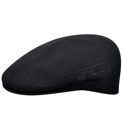 KANGOL Flat Cap TROPIC 504 VENTAIR black/white