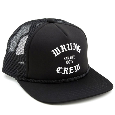 WRUNG Trucker Cap WRUNG CREW black/white