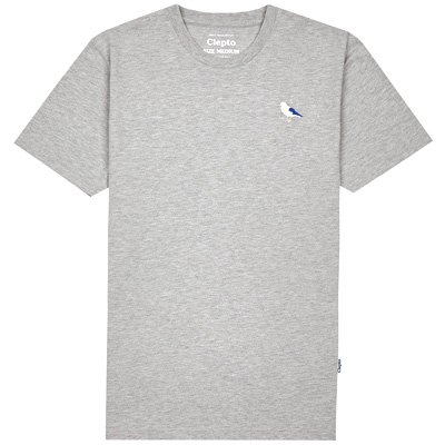 CLEPTOMANICX T-Shirt EMBRO GULL heather grey