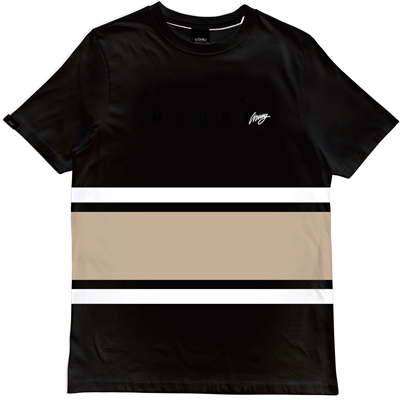 WRUNG T-Shirt MARVIN black/beige