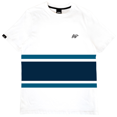 WRUNG T-Shirt MARVIN white/blue
