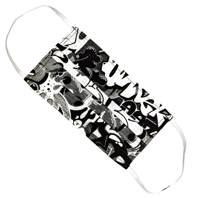 UNDERPRESSURE Mask THROW UP black/white