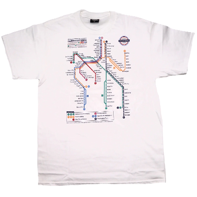 UNDER PRESSURE T-Shirt PHANTASTIC CITY Frontprint - white