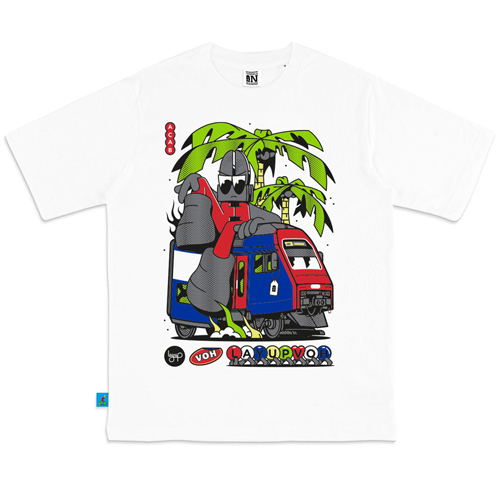 Vandals on Holidays X Layup T-Shirt DPZ Hoodlidays - white