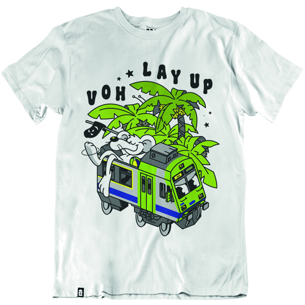 Vandals on Holidays X Layup T-Shirt Last Day of Vacation - white