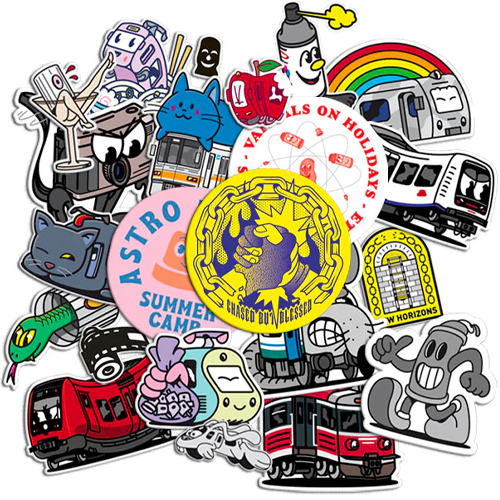 VANDALS ON HOLIDAY Sticker Set VII