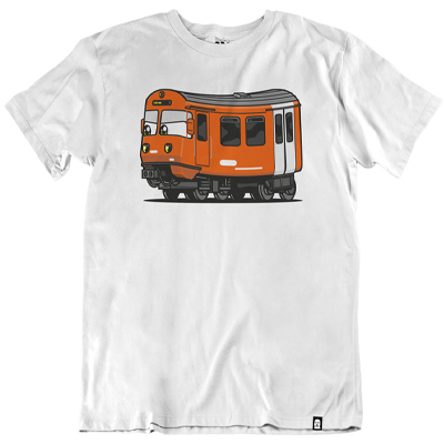 VANDALS ON HOLIDAYS T-Shirt RBS BE4 Mandarinli white