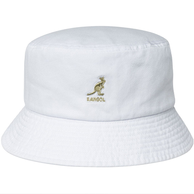 KANGOL Bucket Hat WASHED COTTON white