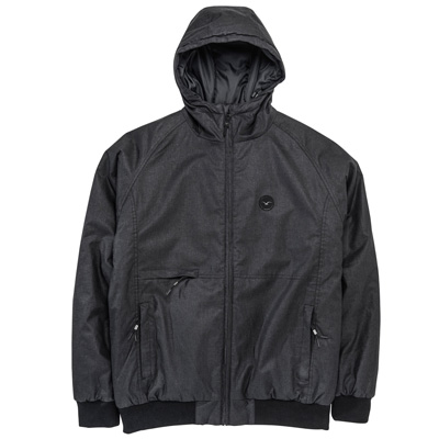 CLEPTOMANICX Winter Jacket POLARZIPPER HEMP II heather darkgrey