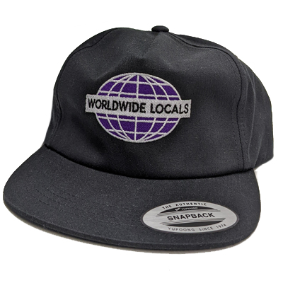 USUAL Snap Back Cap WORLDWIDE LOCALS - black/purple