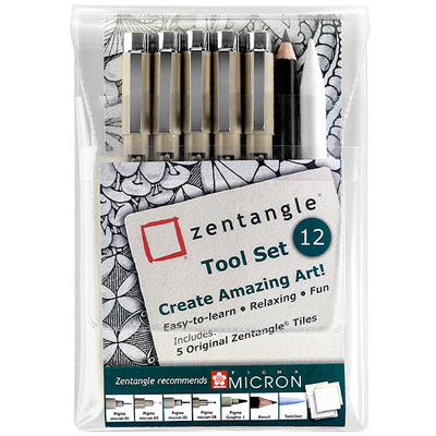 SAKURA PIGMA MICRON Zentangle Tool 12er Set